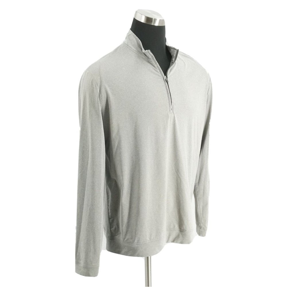 Johnnie-O Mens Flex 1/4 Zip Pullover Lightweight Shirt Size XL Gray JMKO1420